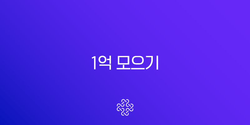 1억 모으기 5년 플랜, 월 300만 원 직장인의 현실적인 성공 전략 (실패 후기 포함)