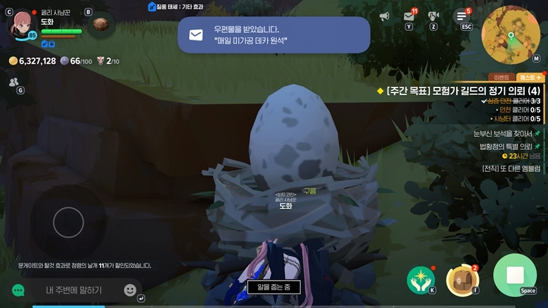 마비노기 모바일 새 둥지를 안전하게 가이레흐 언덕(5곳)과 반호르(3곳) 5