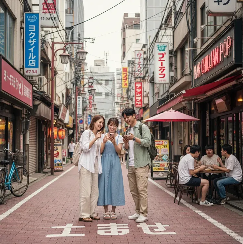 도착 전 비행기 안 점검 장면