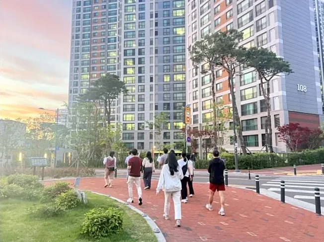 아파트 복도와 공용부 확인