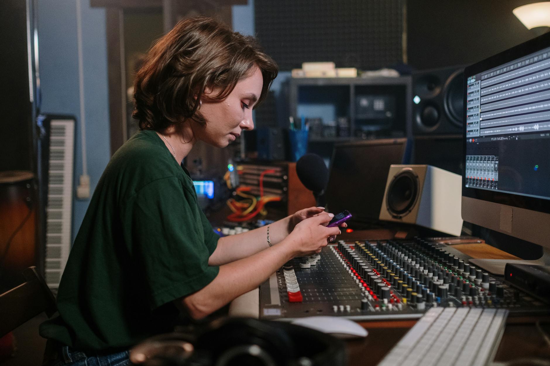 잡음 감소 전후 파형 비교