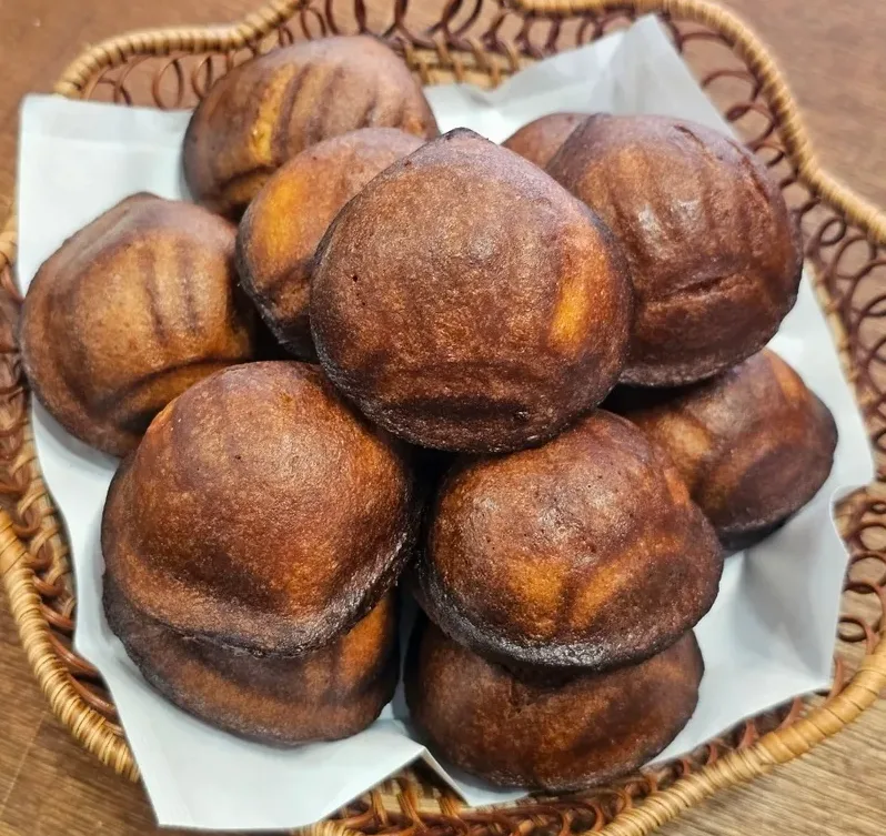 바삭한 겉면 클로즈업