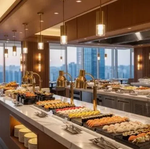 뷔페 가격 안내판 예시