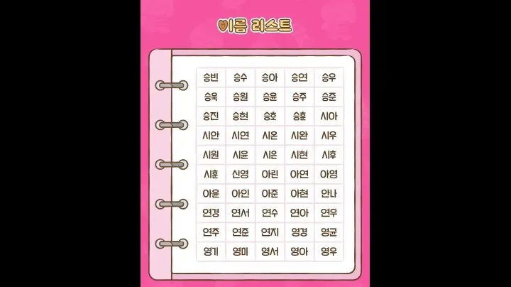 귀여운 과자 패키지와 이름 찾기 분위기