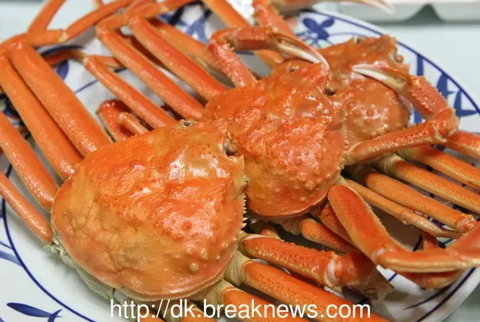 게 요리 한 상차림
