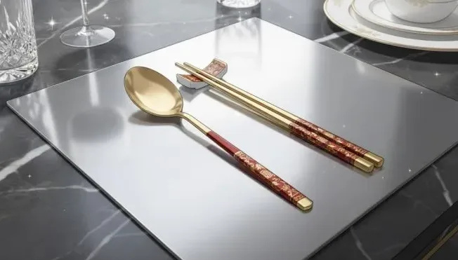 아침 식탁의 귀여운 머그컵