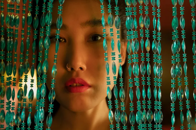 돌고래 모양 비즈발 도안