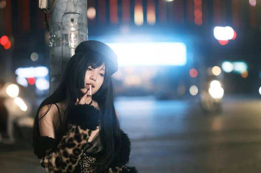 조이 스타일 스트리트 패션 전신샷