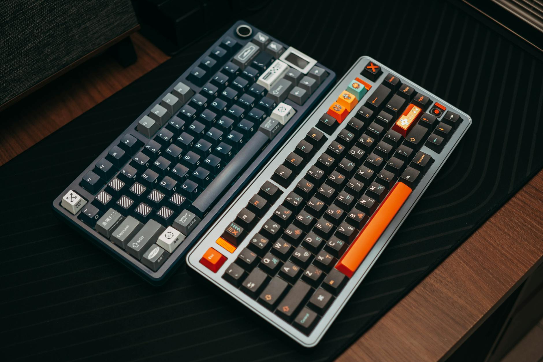 PBT 키캡 질감 클로즈업