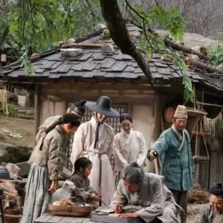 한국 배우 사극 촬영 현장