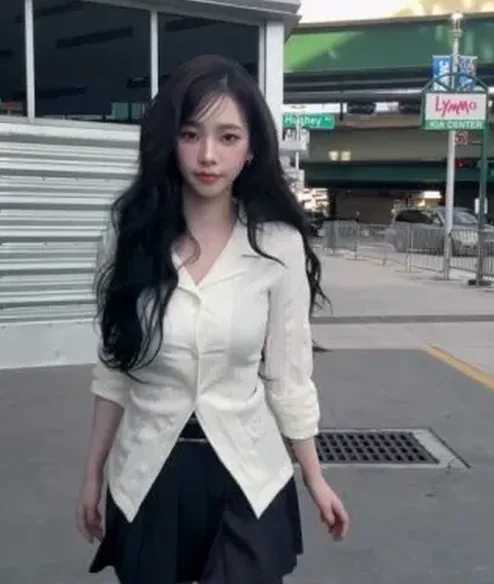 에스파 카리나 봄 패션 코디 공항룩부터 사복까지 정리 5 한국 공항룩 블랙 스타일 참고