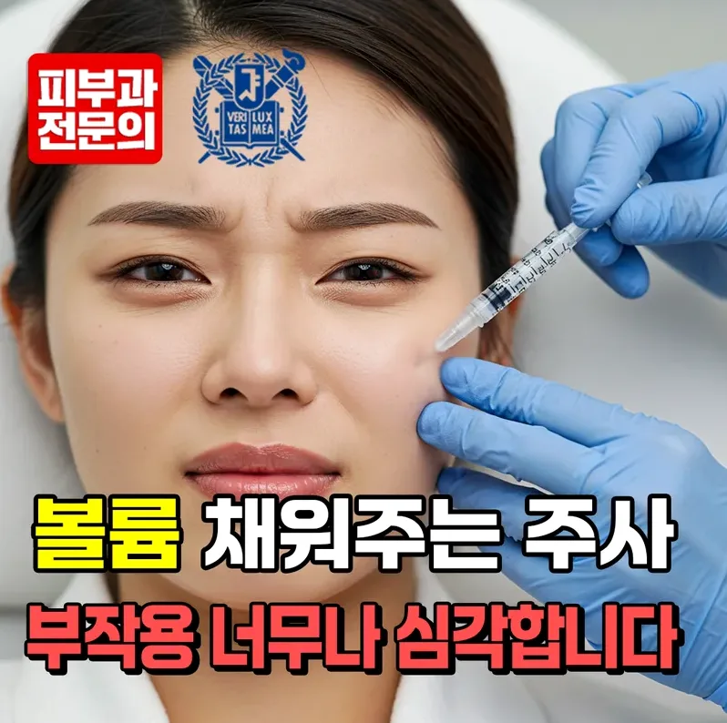 눈밑꺼짐을 신경 쓰는 거울 앞 여성