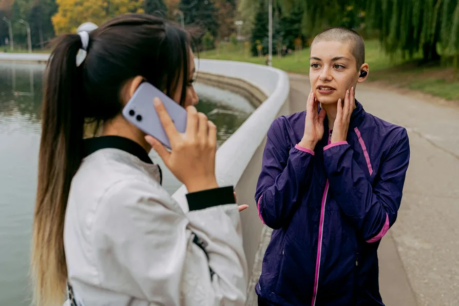 핑크팁 클로즈업 사진
