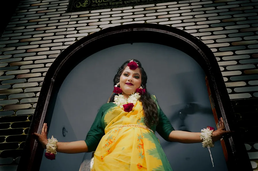 김사랑 인도 메이크업 시선 포인트 분석 10 사리 입은 인물 스튜디오 초상