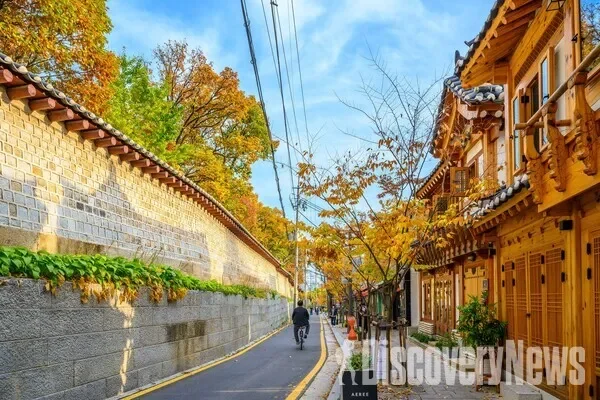 창가에서 즐기는 한식 식사