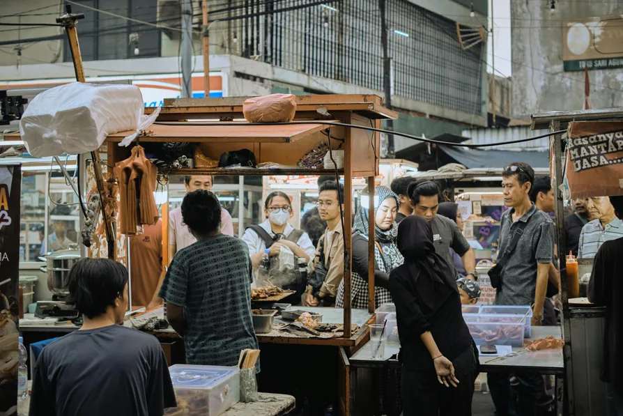 양재천 벚꽃 등축제 야간 라이트업 산책 코스 7 야간 포장마차와 간이 매점