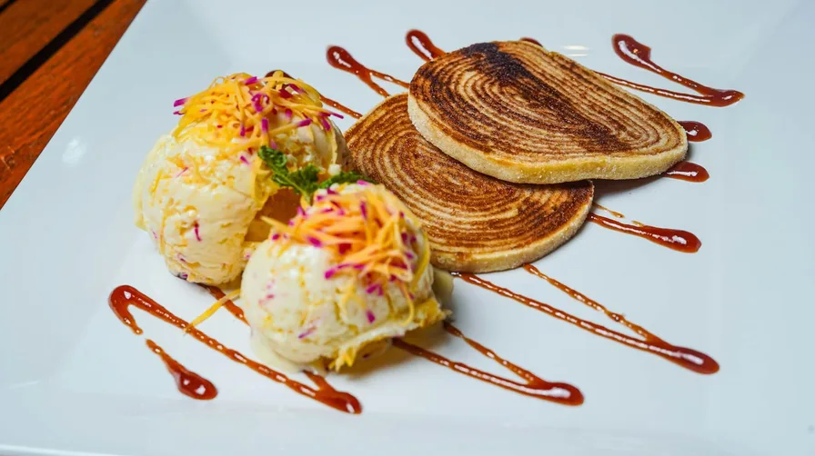 테마 디저트 플레이팅 예시