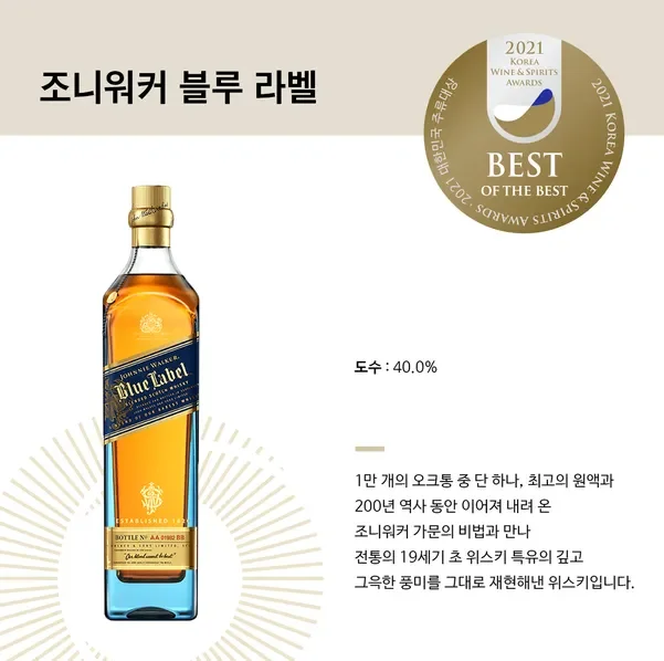 프리미엄 위스키 병 디테일