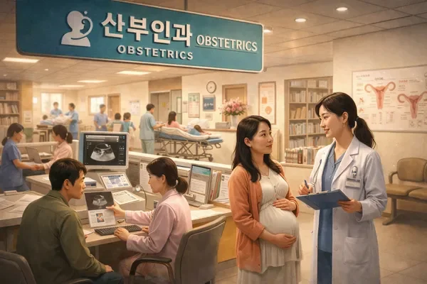 병원 복도와 감시 카메라