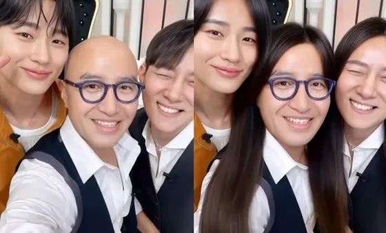 남매 분위기가 닮아 보이는 우아한 근접 사진