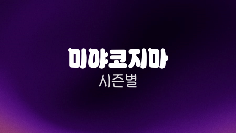 미야코지마 시즌별