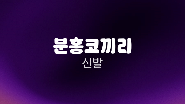 분홍코끼리 신발