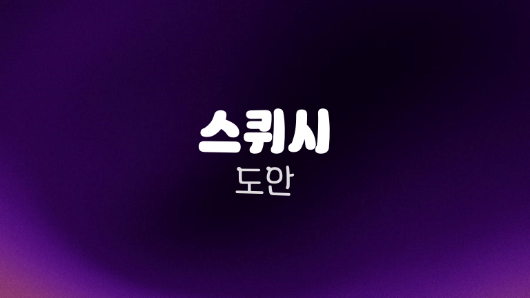 스퀴시 도안